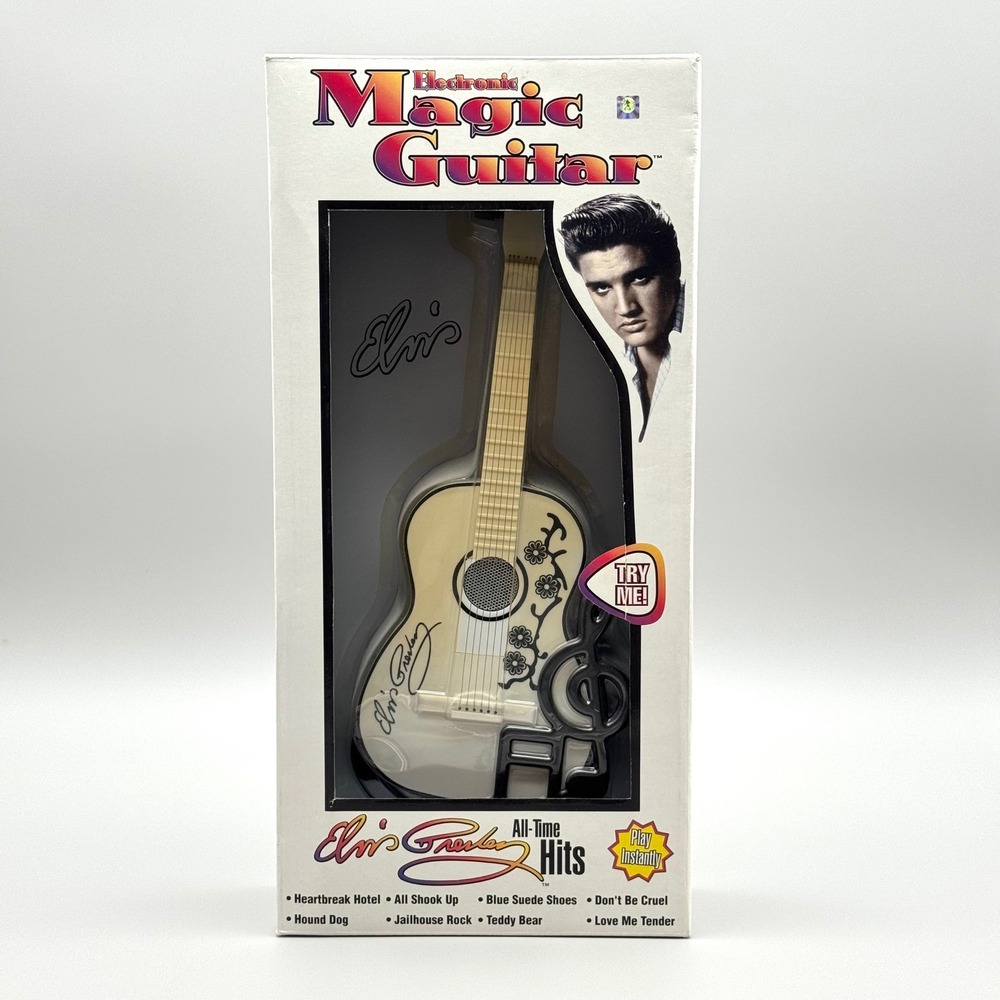 Elvis Presley Magic Guitar Electronic Toy All-Time Hits NIB 2004